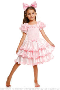 Лялька, рожеве плаття, карнавальний, новорічний, костюм на прокат. Ужгород. костюми в оренду.