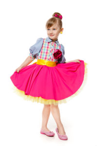 костюм Стиляга, в стилі ретро, дитяче для дівчинки. в комплекті бантик, кліпси, квіточка брошка, намисто