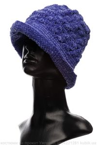 Ретро шапка фіолетова